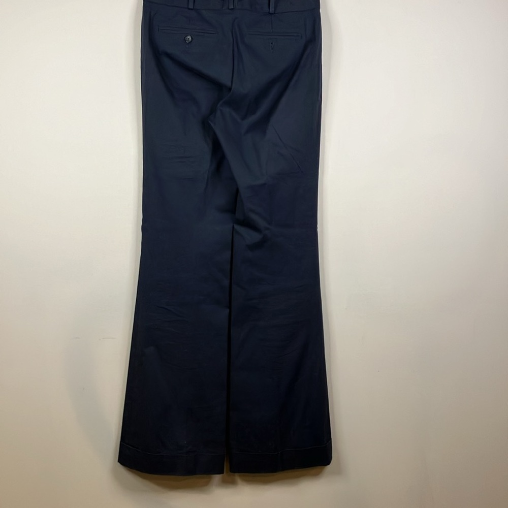 Club Monaco navy wide leg cuffed pants - Picture 6 of 11